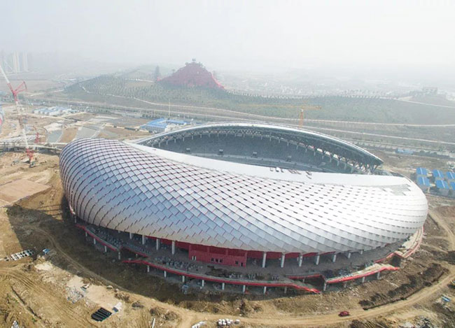 中國(guó)建筑第八工程局——蚌埠市體育中心項(xiàng)目